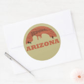 Arizona sedona landschap  az retro ronde sticker (Envelop)