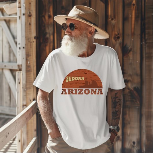 Arizona Sedona landschap az retro T-shirt