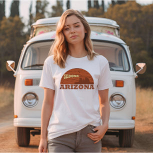 Arizona Sedona landschap az retro T-shirt