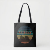 Arizona Sedona landschap  az zonsondergang retro Tote Bag (Voorkant)