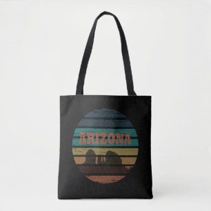Arizona Sedona landschap az zonsondergang retro Tote Bag