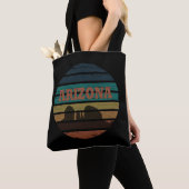 Arizona Sedona landschap  az zonsondergang retro Tote Bag (Dichtbij)