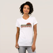 Arizona Sedona landschap  retro az T-shirt (Voorkant volledig)