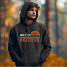 Arizona Sedona  zonsondergang az retro Hoodie