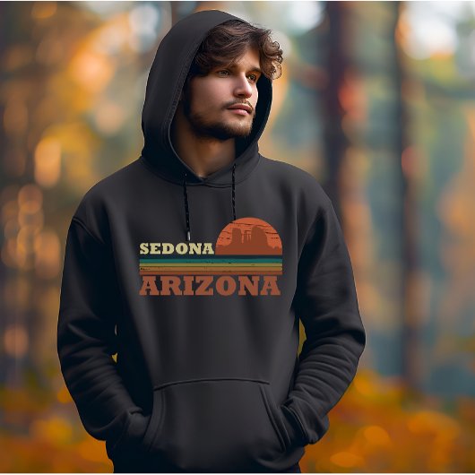 Arizona Sedona  zonsondergang az retro Hoodie