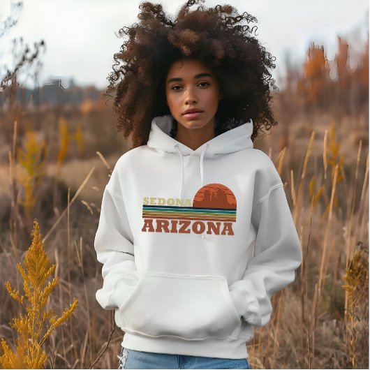 Arizona Sedona  zonsondergang az retro Hoodie