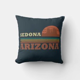 Arizona Sedona  zonsondergang az retro Kussen