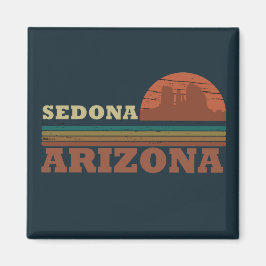 Arizona Sedona  zonsondergang az retro Magneet