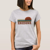 Arizona Sedona  zonsondergang az retro T-shirt (Voorkant)