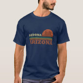 Arizona Sedona zonsondergang az retro T-shirt (Voorkant)
