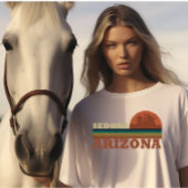 Arizona Sedona  zonsondergang az retro T-shirt