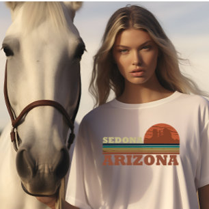 Arizona Sedona zonsondergang az retro T-shirt