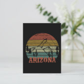 Arizona Sedona  zonsondergang retro az Briefkaart (Staand voorkant)