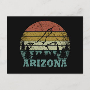 Arizona Sedona  zonsondergang retro az Briefkaart