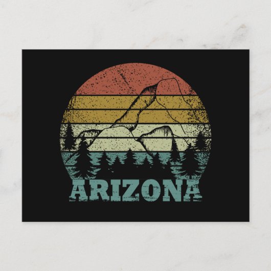 Arizona Sedona  zonsondergang retro az Briefkaart (Voorkant)