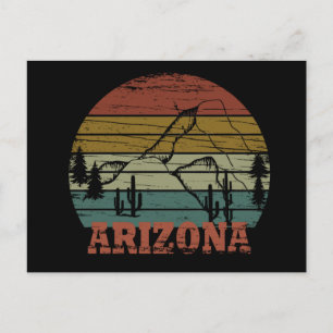 Arizona Sedona  zonsondergang retro az Briefkaart