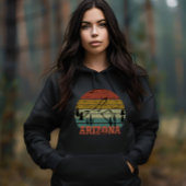 Arizona Sedona  zonsondergang retro az Hoodie
