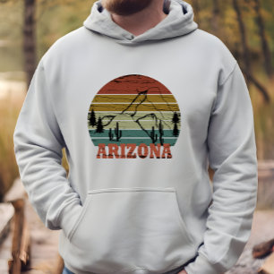 Arizona Sedona zonsondergang retro az Hoodie