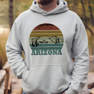 Arizona Sedona zonsondergang retro az Hoodie