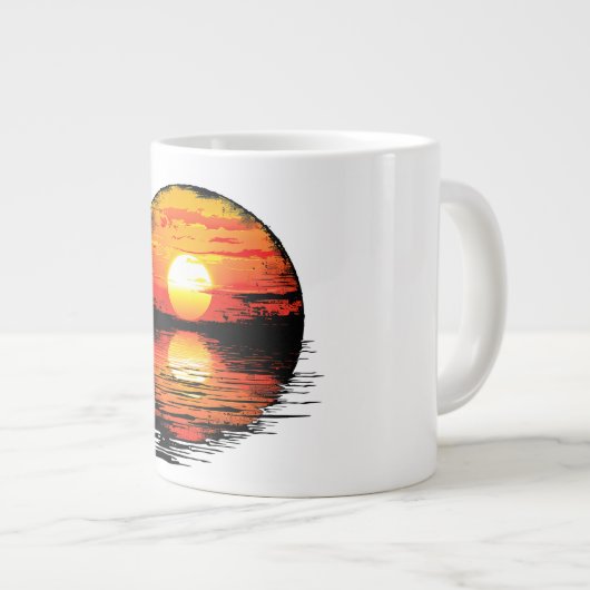 Arizona Sedona  zonsondergang retro az Koffie Mok (Voorkant rechts)