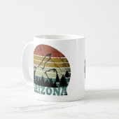 Arizona Sedona  zonsondergang retro az Koffiemok (Voorkant links)