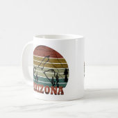 Arizona Sedona zonsondergang retro az Koffiemok (Voorkant links)