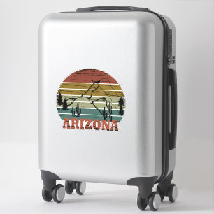 Arizona Sedona  zonsondergang retro az Sticker