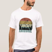 Arizona Sedona  zonsondergang retro az T-shirt (Voorkant)