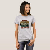 Arizona Sedona  zonsondergang retro az T-shirt (Voorkant volledig)