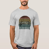 Arizona Sedona  zonsondergang retro az T-shirt (Voorkant)