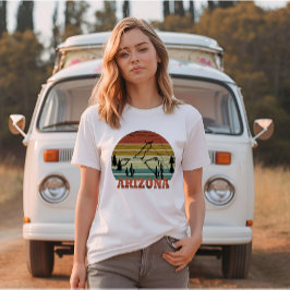Arizona Sedona zonsondergang retro az T-shirt