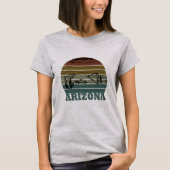 Arizona Sedona  zonsondergang retro az T-shirt (Voorkant)