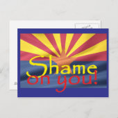 Arizona SHAME OVER JE Briefkaart (Voorkant / Achterkant)
