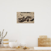 Arizona Sidewinder Rattlesnake Poster (Keuken)