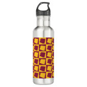 Arizona Silhouette Pattern Maroon and Gold  Waterfles (Voorkant)