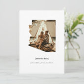 Arizona Sla de datum fotokaart op Save The Date (Staand voorkant)