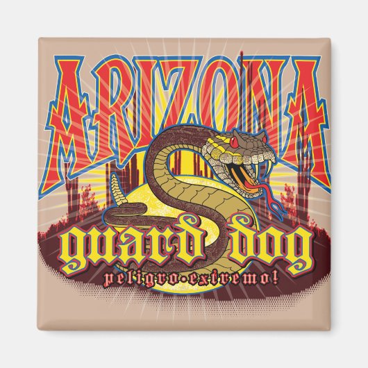 Arizona Slang op wacht Magneet (Voorkant)