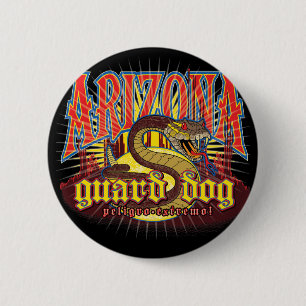 Arizona Slang op zijn Hoede Ronde Button 5,7 Cm