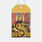 Arizona Slangen Kunst Cadeaulabel (Achterkant)