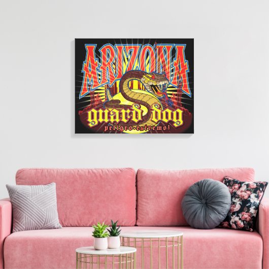Arizona Snake Art Canvas Afdruk (Insitu (Woonkamer))