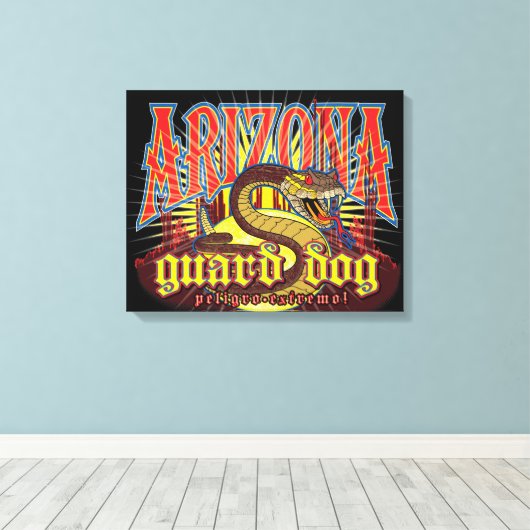 Arizona Snake Art Canvas Afdruk (Insitu (Houten vloer))