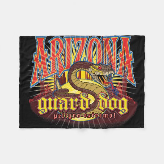 Arizona Snake Art Fleece Deken (Voorkant (Horizontaal))