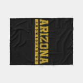 Arizona Snowboarding Geel Tekst Fleece Deken (Voorkant (Horizontaal))