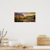 Arizona Sonoran-woestijngebergte 24 x 11 inch Poster (Keuken)