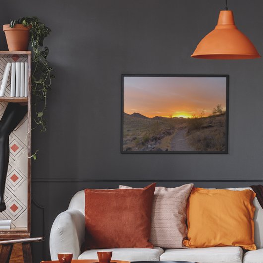 Arizona Southwest Desert Sunset Poster