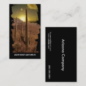 Arizona Southwest Desert Sunset Visitekaartje (Voorkant / Achterkant)