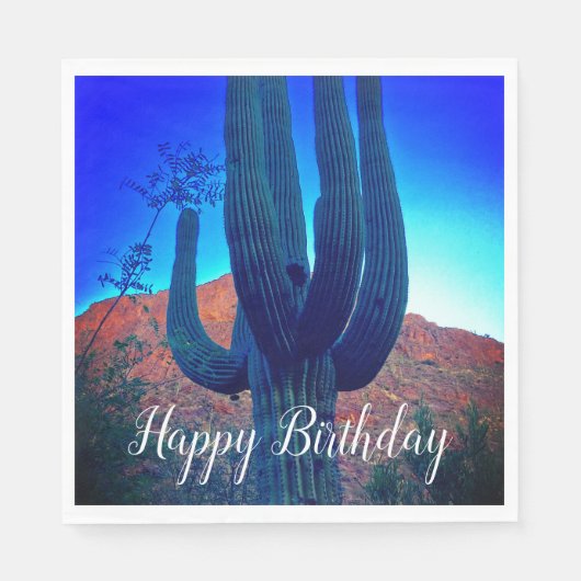 Arizona Southwest Happy Birthday Servet (Voorkant)