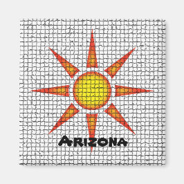 Arizona Southwest Mosaic Tile Bright Sun Magneet