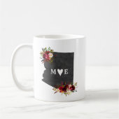 Arizona staat rustieke land bruiloft monogram koffiemok (Links)