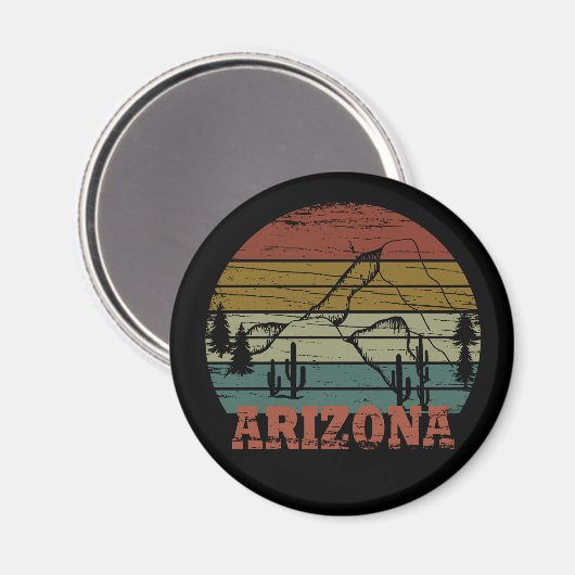arizona staat  zonnelandschap az gooi pi magneet (Voorkant / Achterkant)